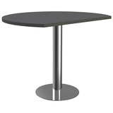 Artikelbild 1 für Kerkmann Anbautisch höhenverstellbar Lago anthrazit, chrom halbrund 80,0/100,0 x 100,0 x 72,0 - 82,0 cm, Artikelnummer 656001