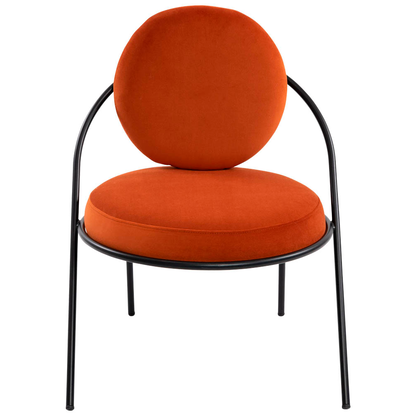 Artikelbild 4 für meet powered by PAPERFLOW Sessel SATURNE rost schwarz Stoff 70,0 x 73,0 x 88,0 cm, 2 St., Artikelnummer 230647