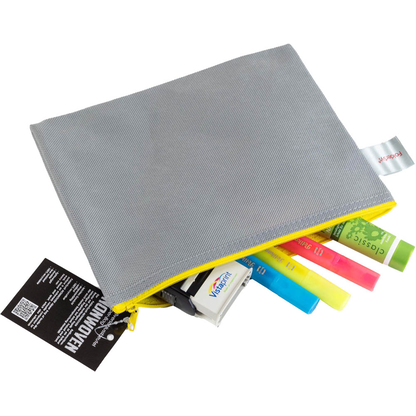 Artikelbild 2 für FolderSys Reißverschlussbeutel DIN A5 grau/gelb 0,15 mm, 1 St., Artikelnummer 372948