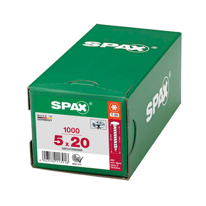 Artikelbild 11 für SPAX® Universalschrauben T20 Halbrundkopf WIROX 0201010500205 5 mm x 20 mm, 1.000 St., Artikelnummer 395877
