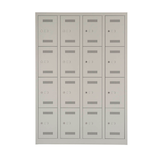 Artikelbild 1 für BISLEY Schließfachschrank MonoBloc ML11Q4 lichtgrau ML11Q4645, 16 Schließfächer 118,3 x 50,0 x 170,0 cm, Artikelnummer 571158