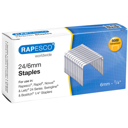 Artikelbild für RAPESCO® Heftklammern 24/6, 5.000 St., Artikelnummer 474876