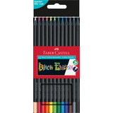 Artikelbild 1 für FABER-CASTELL Black Edition Buntstifte farbsortiert, 12 St., Artikelnummer 158061