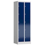 Artikelbild 1 für ClassiX Schließfachschrank enzianblau, lichtgrau X-520521, 10 Schließfächer 59,0 x 50,0 x 180,0 cm, Artikelnummer 189064