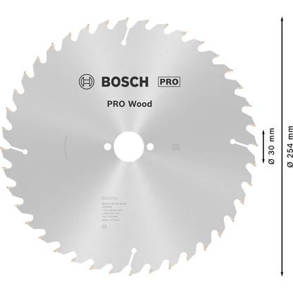 Artikelbild 3 für BOSCH Optiline Wood Kreissägeblatt 254,0 mm, 60 Zähne, 1 St., Artikelnummer 452951