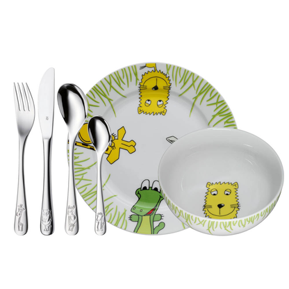 Artikelbild für WMF Kindergeschirr-Set Safari weiß 6-tlg., 1 Set, Artikelnummer 823839