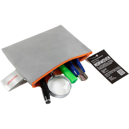 Artikelbild 2 für FolderSys Reißverschlussbeutel DIN A6 grau/orange 0,15 mm, 1 St., Artikelnummer 372981