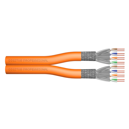 Artikelbild für DIGITUS Ethernet Netzwerkkabel DK-1743-VH-D-1 100,0 m orange 1.200 MHz, 1 St., Artikelnummer 681613