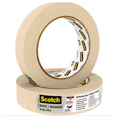 Artikelbild 3 für Scotch BASIC Kreppband beige 24,0 mm x 50,0 m 1 Rolle, Artikelnummer 747786