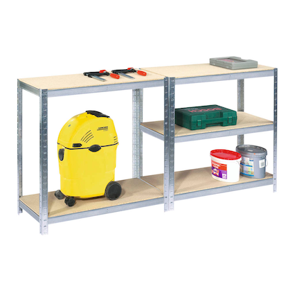 Artikelbild 3 für SZ Metall Schwerlastregal 24180-I(LV) silber 90,0 x 45,0 x 180,0 cm, Artikelnummer 830604