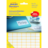 Artikelbild 1 für AVERY Zweckform Etiketten 3318 weiß 22,0 x 18,0 mm, 1.200 Etiketten , Artikelnummer 896148