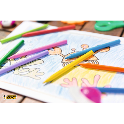 Artikelbild 7 für BIC Kids Plastidecor Wachsmalstifte farbsortiert, 12 St., Artikelnummer 918944