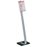 Artikelbild 1 für DURABLE Infoständer CRYSTAL SIGN silber DIN A4 29,5 - 31,5 x 21,5 x 106,0 - 118,0 cm, 1 St., Artikelnummer 265201