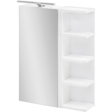 Artikelbild 1 für MÖBELPARTNER Spiegelschrank Matteo 156967 kreideweiß 50,0 x 16,0 x 76,0 cm, Artikelnummer 673014