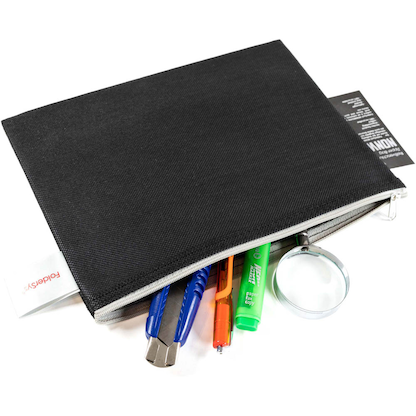 Artikelbild 2 für FolderSys Reißverschlussbeutel DIN A5 schwarz/grau 0,15 mm, 1 St., Artikelnummer 373007