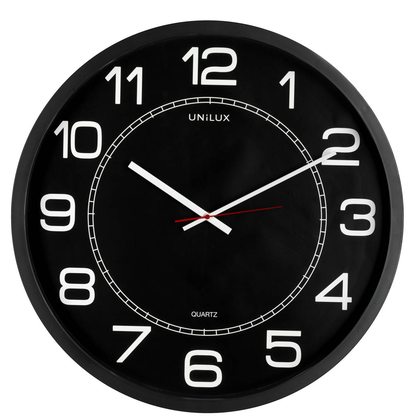 Artikelbild für unilux Wanduhr Mega schwarz Kunststoff, Ø 57,5 cm, Artikelnummer 723314