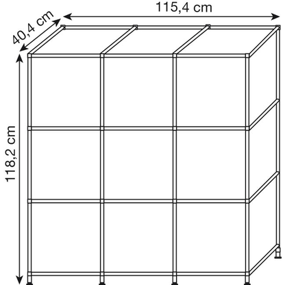 Artikelbild 2 für viasit Sideboard System4, 537779 schwarz 115,4 x 40,4 x 118,2 cm, 1 St., Artikelnummer 537779