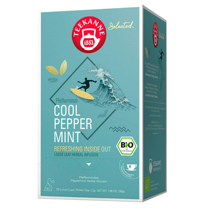 Artikelbild für TEEKANNE Bio Luxury Cup Cool Pepper Mint Bio-Tee 25 Portionen, Artikelnummer 722821