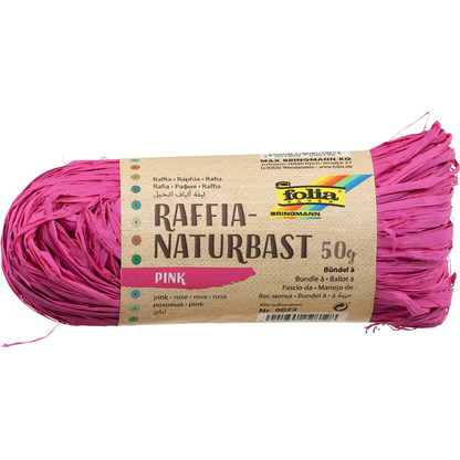 Artikelbild für folia Naturbast matt pink 0,5 mm x 50,0 g, Artikelnummer 963304