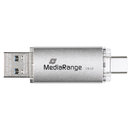 Artikelbild 3 für MediaRange USB-Stick silber 128 GB, 1 St., Artikelnummer 881783