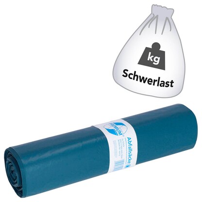 Artikelbild für DEISS Schwerlastsäcke PREMIUM® Typ 70 120,0 l blau 53 µm, 25 St., Artikelnummer 277649