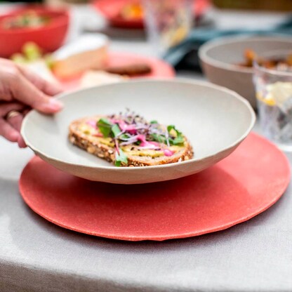 Artikelbild 2 für koziol Teller Club blau Ø 22,0 cm, 4 St., Artikelnummer 375259