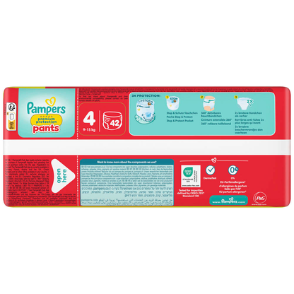 Artikelbild 6 für Pampers® Windeln premium protection™ BIG PACK Gr. 4 (9-15 kg) für Babys und Kleinkinder, 42 St., Artikelnummer 585199