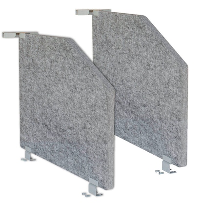 Artikelbild für HAMMERBACHER Tischtrennwand Grundset VARS2/5, grau 73,5 x 50,0 cm, 2 St., Artikelnummer 659906