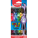 Artikelbild 1 für maped COLOUR'PEPS MONSTER Buntstifte farbsortiert, 12 St., Artikelnummer 303273