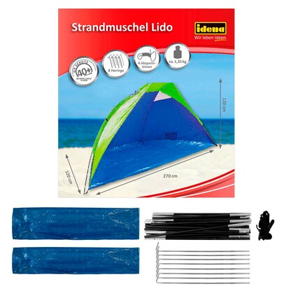 Artikelbild für Idena Strandmuschel Lido, schwarz Kunstfaser, Kunststoff, Artikelnummer 277279