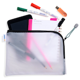 Artikelbild 1 für HERMA Reißverschlussbeutel DIN A5 transparent/schwarz, 1 St., Artikelnummer 650618