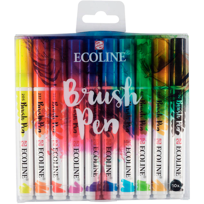 Artikelbild 2 für Talens ECOLINE® Brush-Pens farbsortiert, 10 St., Artikelnummer 926444