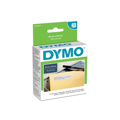 Artikelbild 2 für DYMO Etikettenrolle für Etikettendrucker S0722520 weiß, 25,0 x 54,0 mm, 1 x 500 Etiketten, Artikelnummer 471839