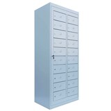 Artikelbild 1 für LÜLLMANN Schließfachschrank lichtgrau 526300, 20 Schließfächer 74,0 x 50,0 x 180,0 cm, Artikelnummer 186159