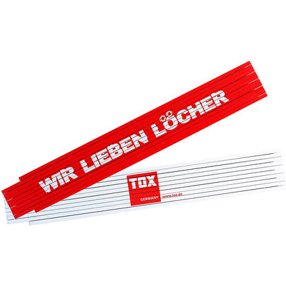 Artikelbild für TOX Meterstab WIR LIEBEN LÖCHER Holz 200,0 cm, Artikelnummer 561227