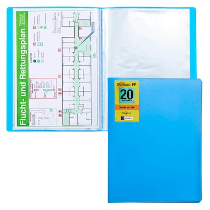 Artikelbild für PAGNA School Sichtbuch DIN A4, 20 Hüllen hellblau, 1 St., Artikelnummer 609239