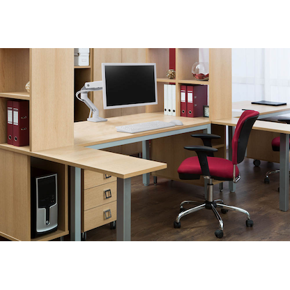 Artikelbild 5 für ergotron Monitor-Halterung HX 45-475-216 weiß für 1 Monitor, Tischklemme, Tischbohrung, Artikelnummer 360572