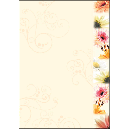 Artikelbild für SIGEL Motivpapier Flowerstyle Motiv DIN A4 90 g/qm 50 Blatt, Artikelnummer 467639