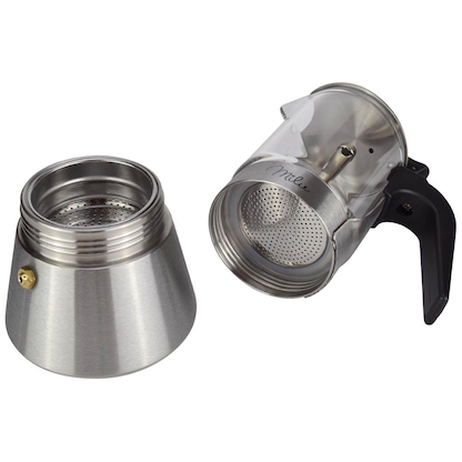 Artikelbild 2 für Milu Espressokocher silber, 4 Tassen, Artikelnummer 366749