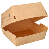 Artikelbild 1 für conpax Burger-Boxen NOTPLA braun 12,5 x 12,5 cm, 110 St., Artikelnummer 618953