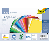 Artikelbild 1 für folia Tonpapier farbsortiert 130 g/qm 100 Blatt, Artikelnummer 479283