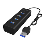 Artikelbild 1 für RaidSonic ICY BOX® USB-Hub IB-HUB1409-U3 4-fach schwarz, Artikelnummer 637597