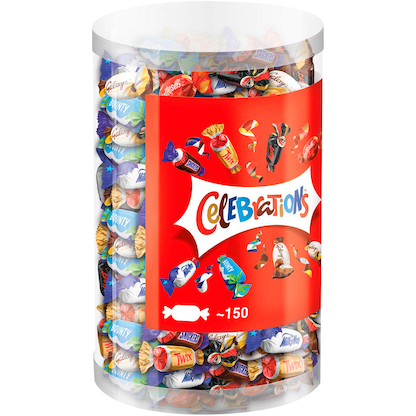 Artikelbild für Celebrations Schokoriegel 150 St./1,4 kg, Artikelnummer 350590