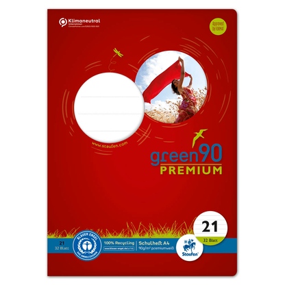 Artikelbild für Staufen® Schulheft Premio Lineatur 21 liniert DIN A4 ohne Rand, 32 Blatt, 1 St., Artikelnummer 974889