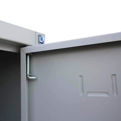 Artikelbild 3 für LÜLLMANN Spind lichtgrau 521240, 8 Schließfächer 117,0 x 50,0 x 195,0 cm, Artikelnummer 189698