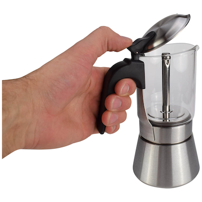 Artikelbild 3 für Milu Espressokocher silber, 4 Tassen, Artikelnummer 366749