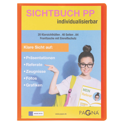 Artikelbild für PAGNA School Sichtbuch DIN A4, 20 Hüllen orange, 1 St., Artikelnummer 609337
