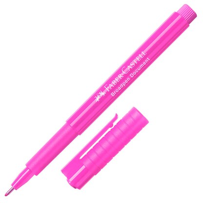 Artikelbild für FABER-CASTELL Broadpen Document 1554 Fineliner pink 0,8 mm, 1 St., Artikelnummer 602393