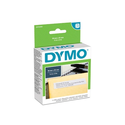 Artikelbild 2 für DYMO Etikettenrolle für Etikettendrucker S0722550 weiß, 51,0 x 19,0 mm, 1 x 500 Etiketten, Artikelnummer 458950