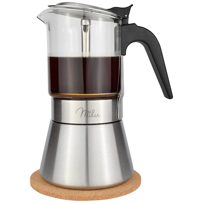 Artikelbild 4 für Milu Espressokocher silber, 4 Tassen, Artikelnummer 366749